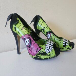 Punk Iron Fist Zombie Stomper Platform High Heel Size 6 (37)